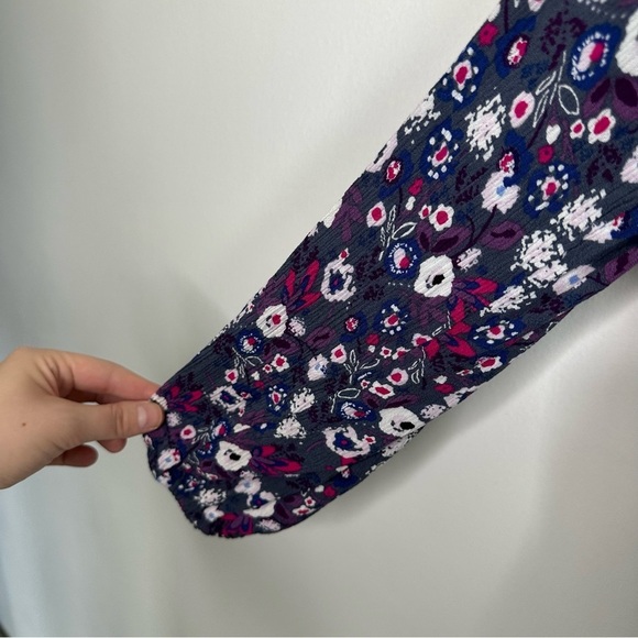 Lane Bryant Floral Embroidered Longsleeve Blouse Size 14/16 - Picture 4 of 8